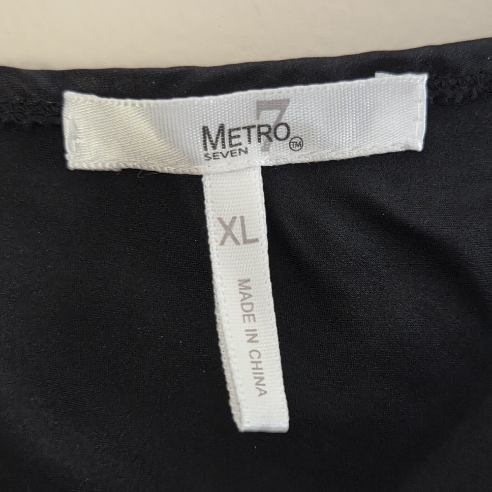 Metro 7 100% Silk Chemise Slip Lace Sequins Rhinestones - Picture 6 of 8